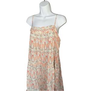 Anthropologie SATURDAY SUNDAY Cynthia Tiered Dress Women’s Size Medium Peach